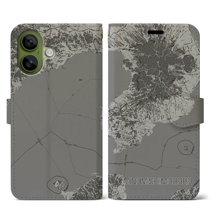 【南島原（長崎県）】地図柄iPhoneケース（手帳タイプ）