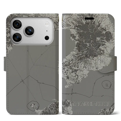 【南島原（長崎県）】地図柄iPhoneケース（手帳タイプ）