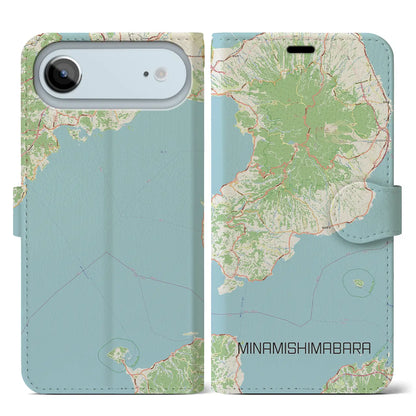 【南島原（長崎県）】地図柄iPhoneケース（手帳タイプ）