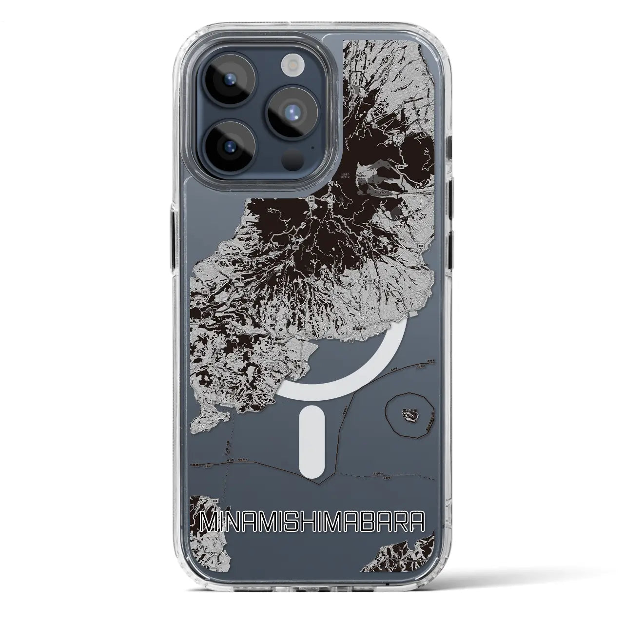 【南島原（長崎県）】地図柄iPhoneケース（MagSafeタイプ）