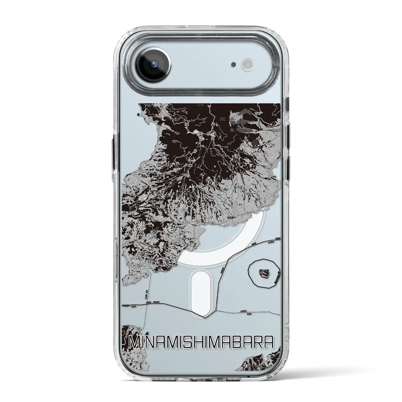 【南島原（長崎県）】地図柄iPhoneケース（MagSafeタイプ）