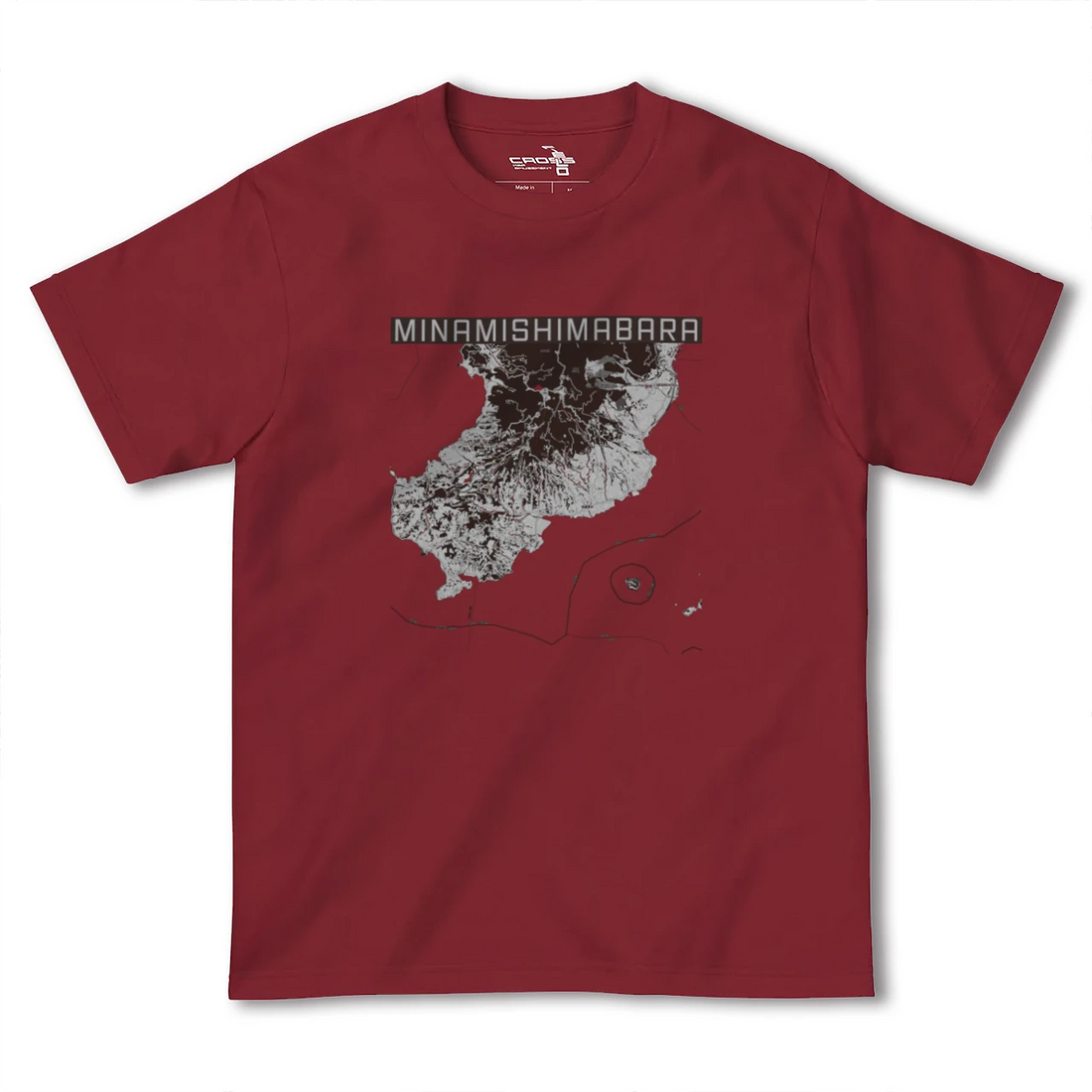 【南島原(長崎県)】地図柄ヘビーウェイトTシャツ