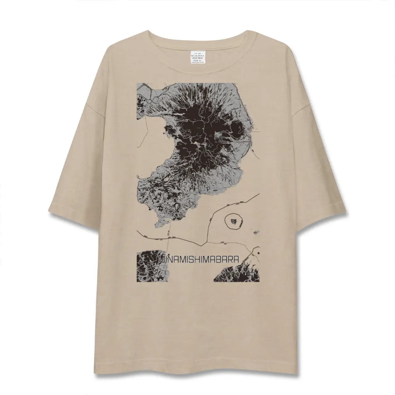 【南島原（長崎県）】地図柄ビッグシルエットTシャツ