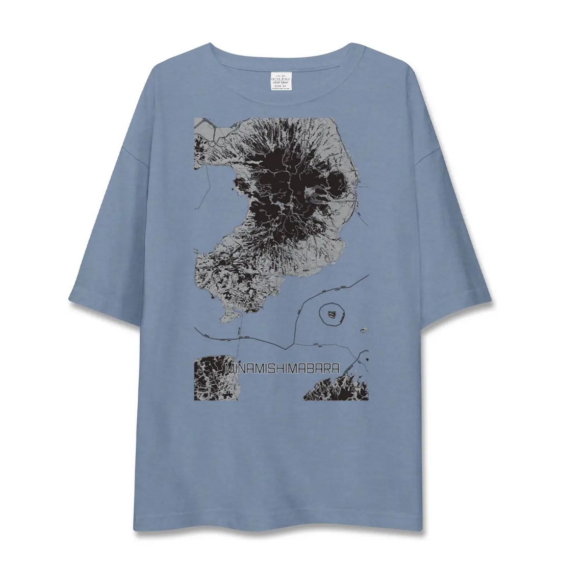 【南島原（長崎県）】地図柄ビッグシルエットTシャツ