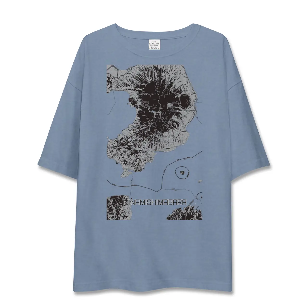 【南島原（長崎県）】地図柄ビッグシルエットTシャツ