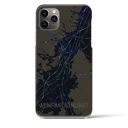 【南魚沼（新潟県）】地図柄iPhoneケース（バックカバータイプ）