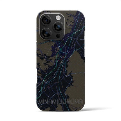 【南魚沼（新潟県）】地図柄iPhoneケース（バックカバータイプ）