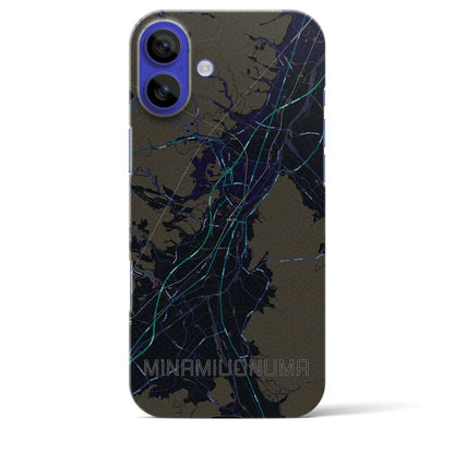 【南魚沼（新潟県）】地図柄iPhoneケース（バックカバータイプ）