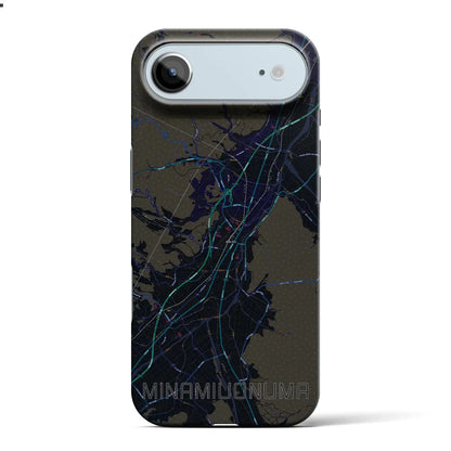 【南魚沼（新潟県）】地図柄iPhoneケース（バックカバータイプ）