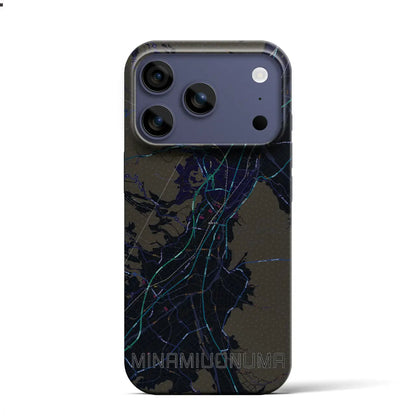 【南魚沼（新潟県）】地図柄iPhoneケース（バックカバータイプ）