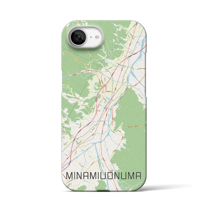 【南魚沼（新潟県）】地図柄iPhoneケース（バックカバータイプ）