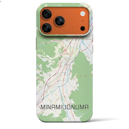 【南魚沼（新潟県）】地図柄iPhoneケース（バックカバータイプ）