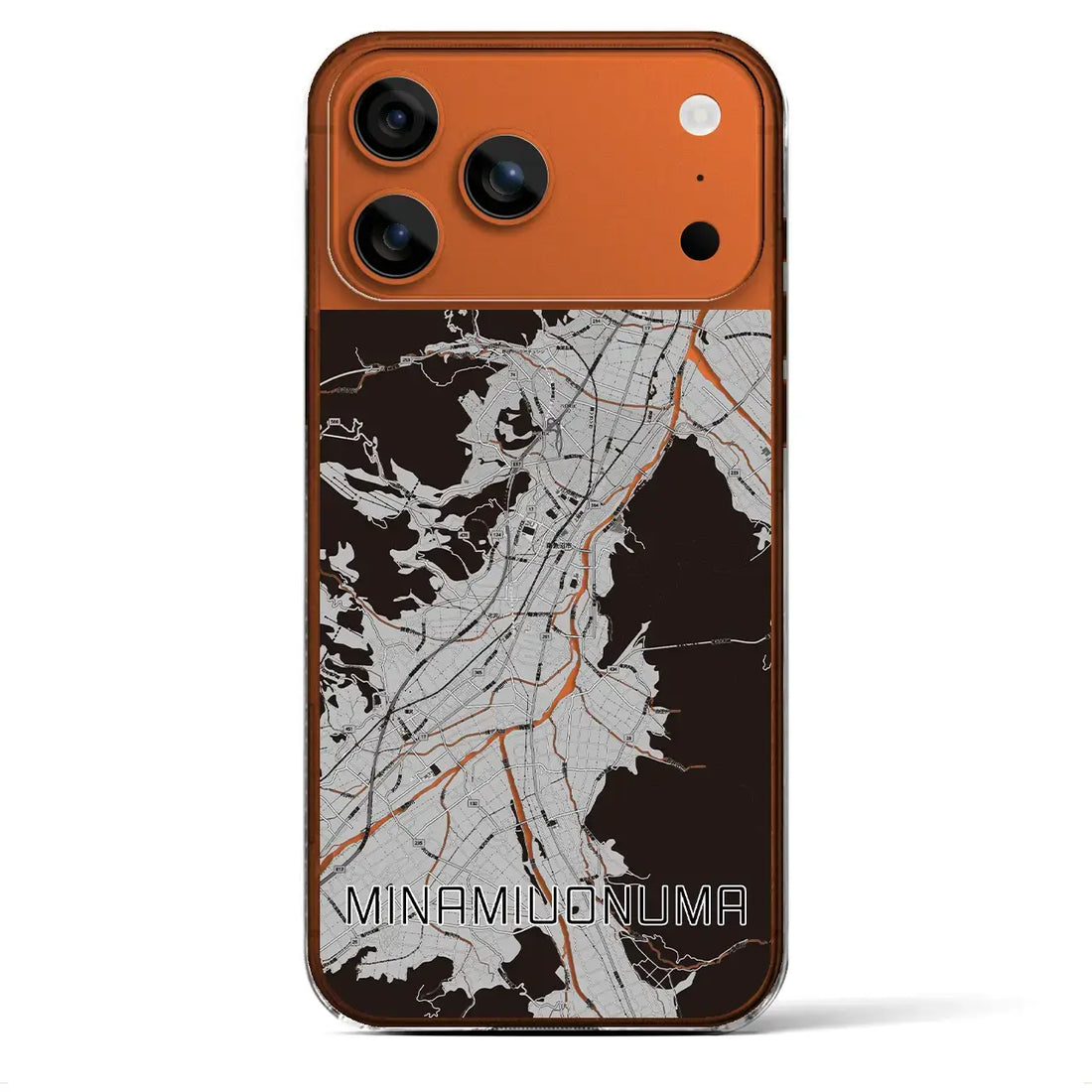 【南魚沼（新潟県）】地図柄iPhoneケース（クリアタイプ）