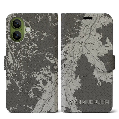 【南魚沼（新潟県）】地図柄iPhoneケース（手帳タイプ）