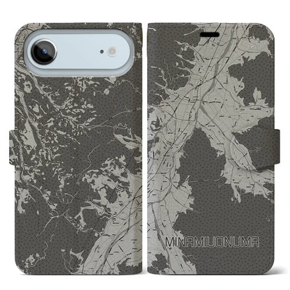 【南魚沼（新潟県）】地図柄iPhoneケース（手帳タイプ）