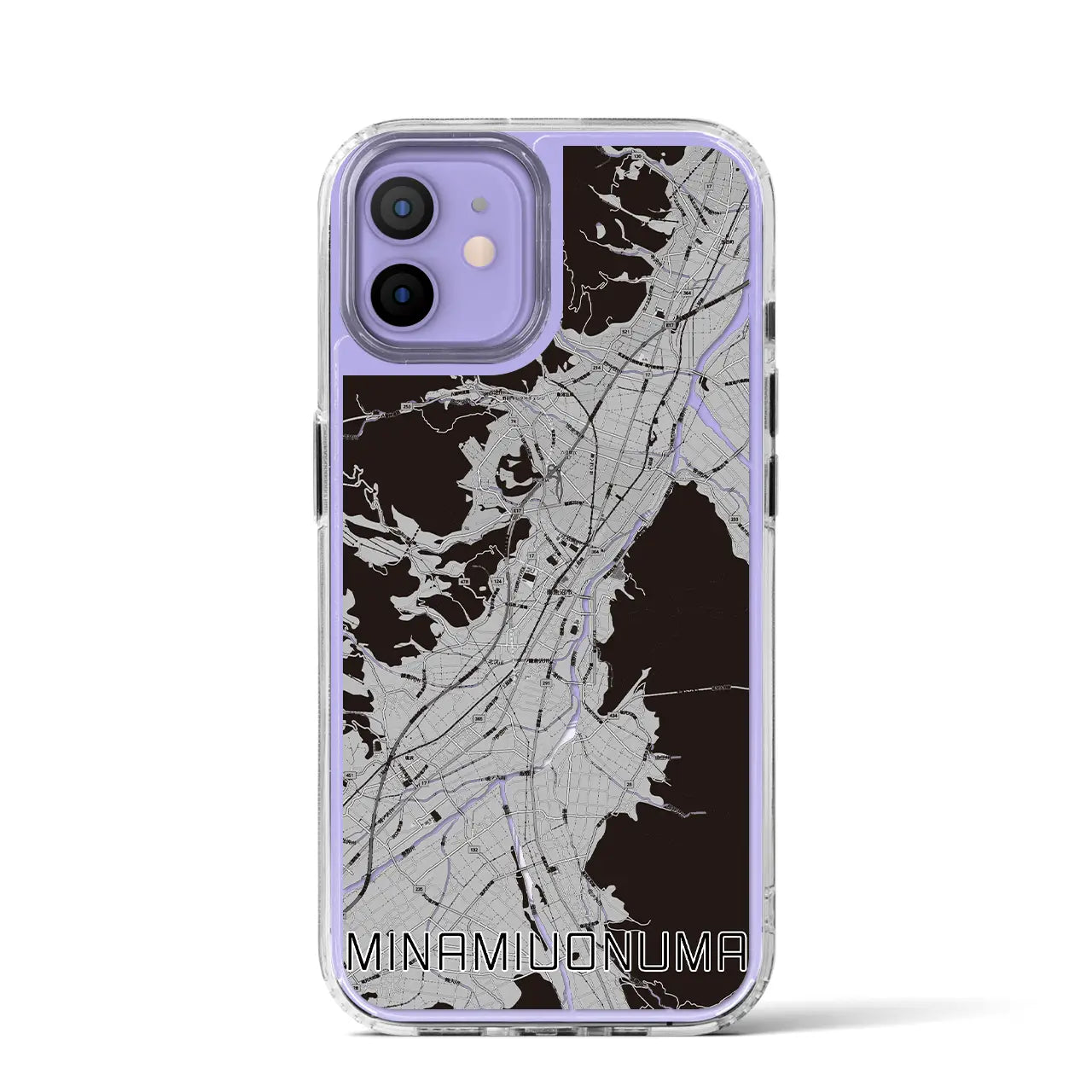 【南魚沼（新潟県）】地図柄iPhoneケース（MagSafeタイプ）