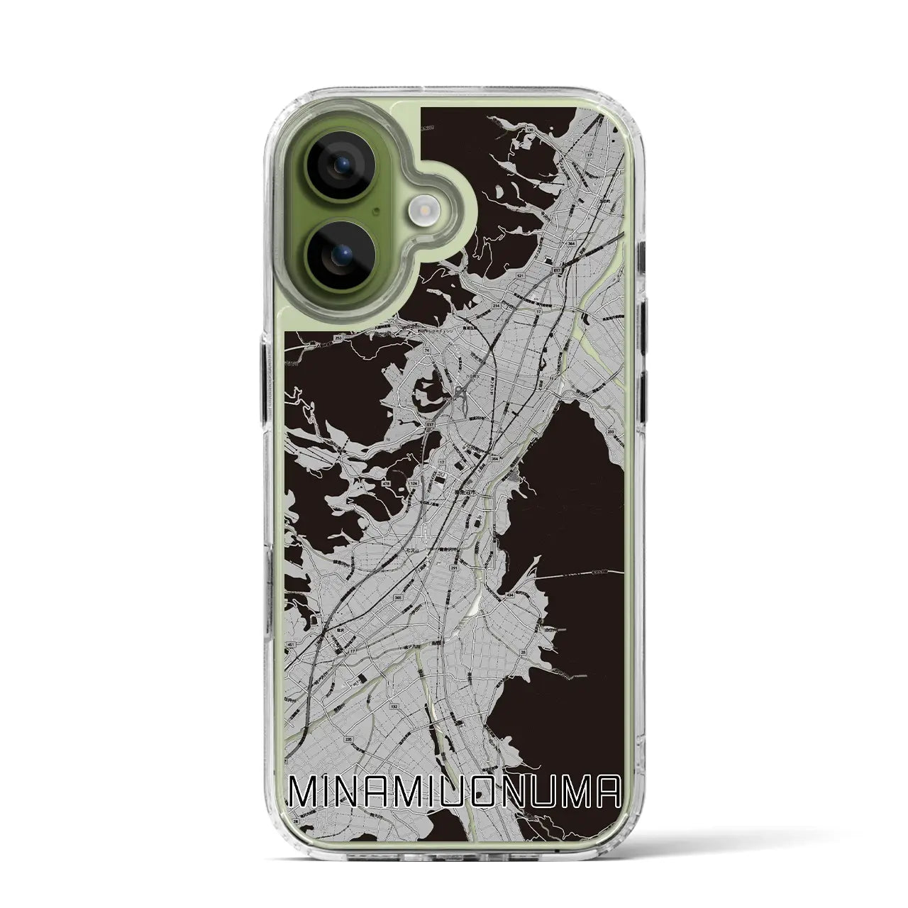 【南魚沼（新潟県）】地図柄iPhoneケース（MagSafeタイプ）