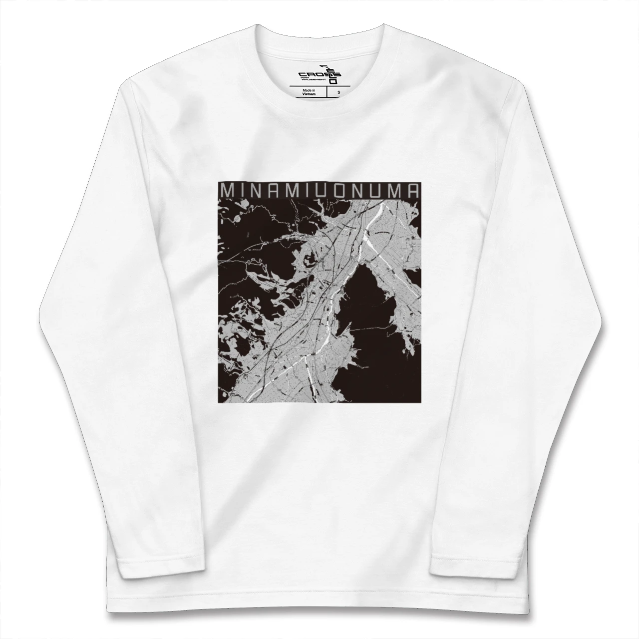 【南魚沼（新潟県）】地図柄ロングスリーブTシャツ