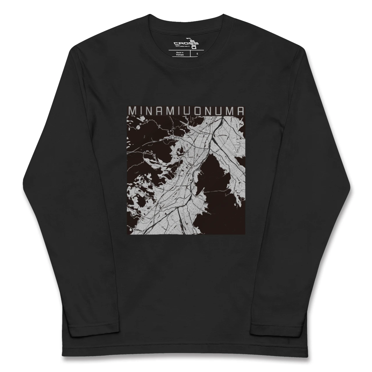 【南魚沼（新潟県）】地図柄ロングスリーブTシャツ
