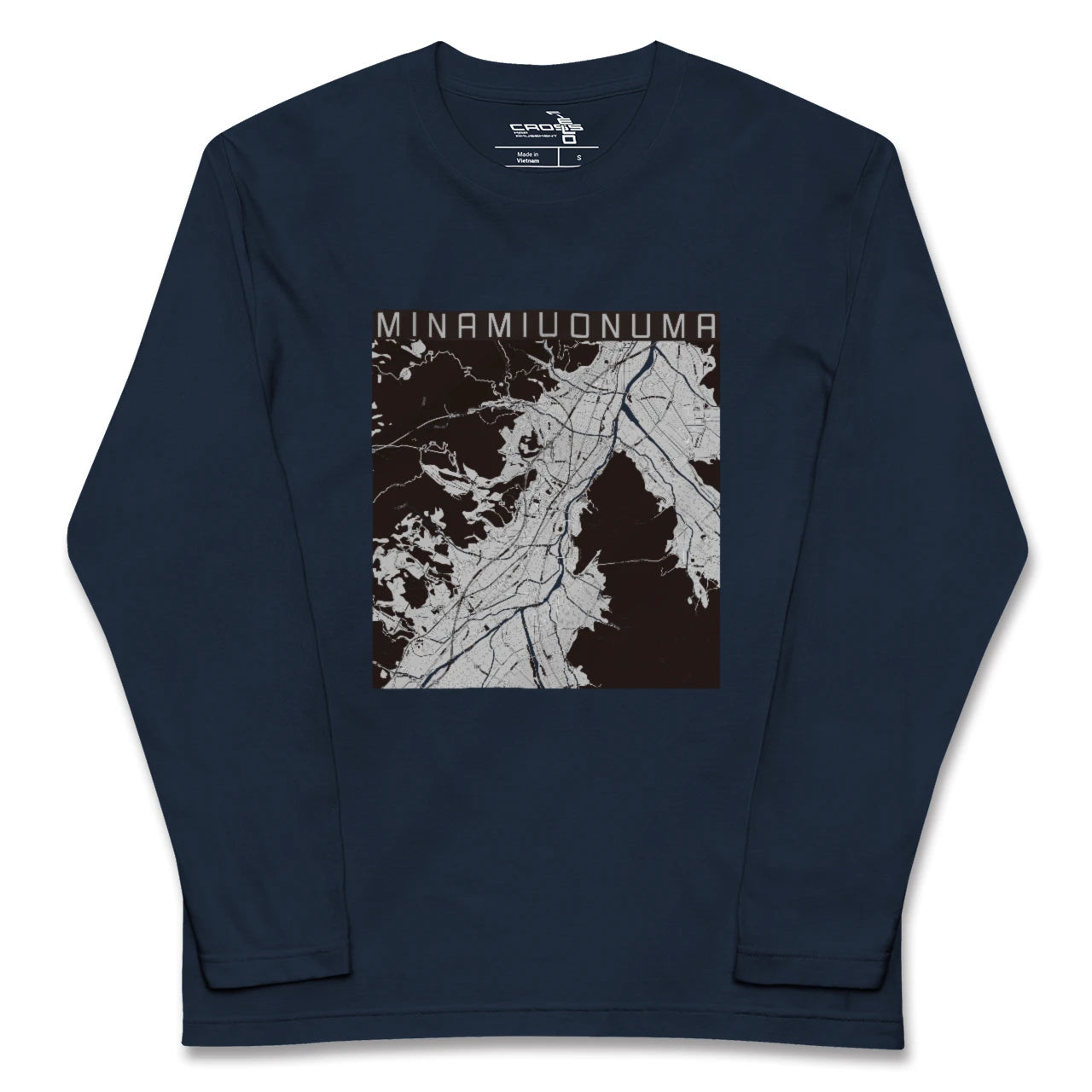 【南魚沼（新潟県）】地図柄ロングスリーブTシャツ