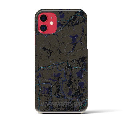 【南山城（京都府）】地図柄iPhoneケース（バックカバータイプ）