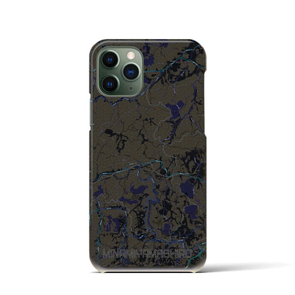 【南山城（京都府）】地図柄iPhoneケース（バックカバータイプ）