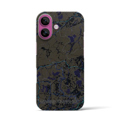 【南山城（京都府）】地図柄iPhoneケース（バックカバータイプ）