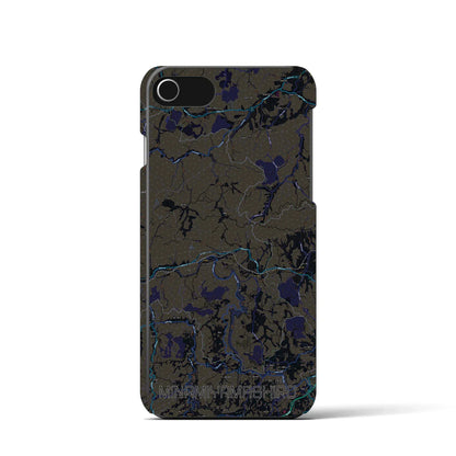 【南山城（京都府）】地図柄iPhoneケース（バックカバータイプ）