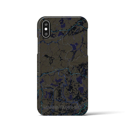 【南山城（京都府）】地図柄iPhoneケース（バックカバータイプ）