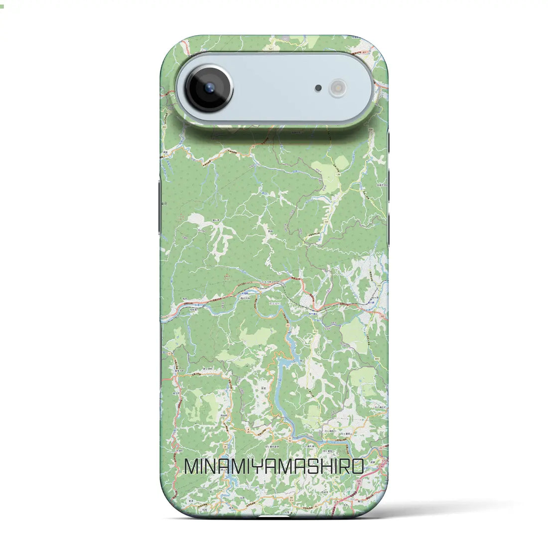 【南山城（京都府）】地図柄iPhoneケース（バックカバータイプ）ナチュラル・iPhone 17 Pro Max 用