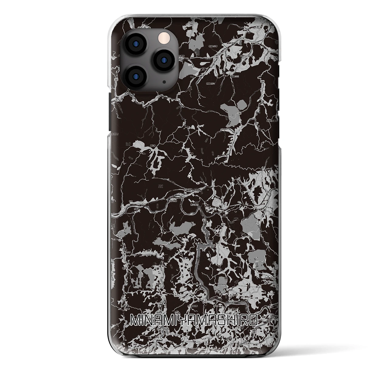 【南山城（京都府）】地図柄iPhoneケース（クリアタイプ）