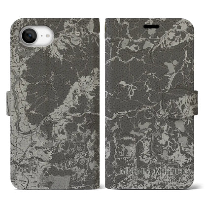 【南山城（京都府）】地図柄iPhoneケース（手帳タイプ）