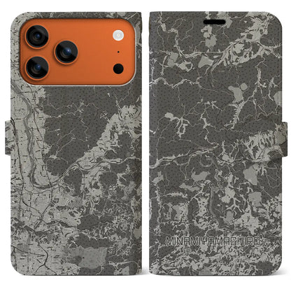 【南山城（京都府）】地図柄iPhoneケース（手帳タイプ）