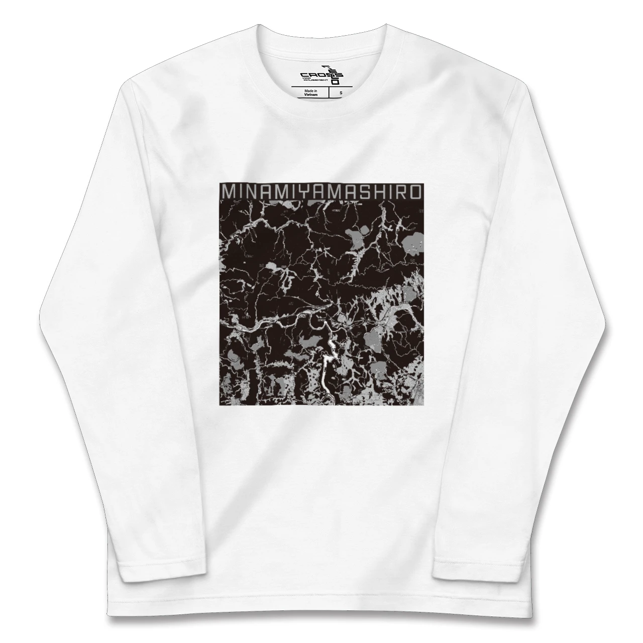 【南山城（京都府）】地図柄ロングスリーブTシャツ