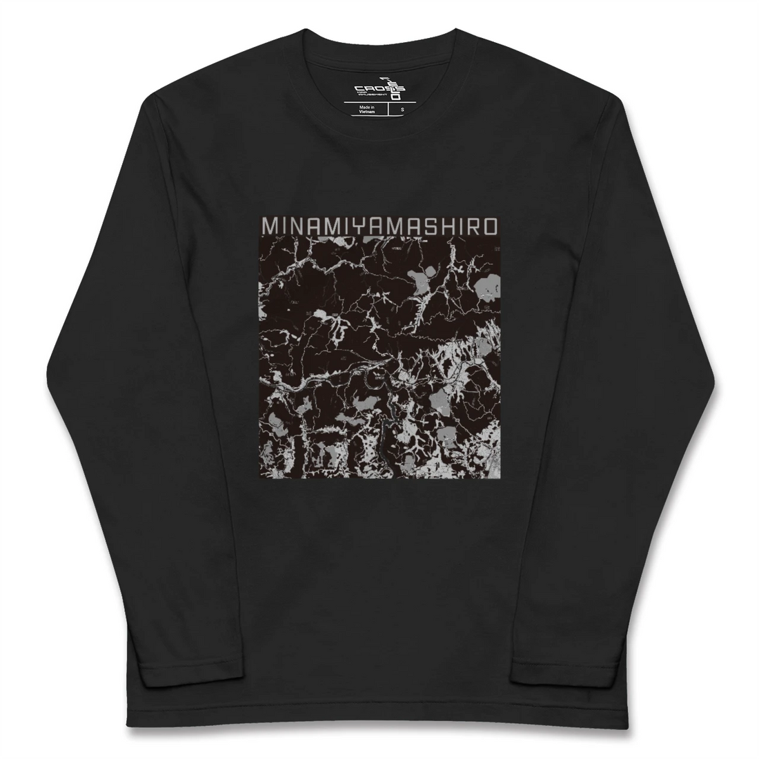 【南山城（京都府）】地図柄ロングスリーブTシャツ