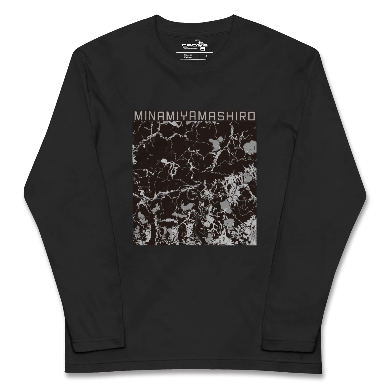 【南山城（京都府）】地図柄ロングスリーブTシャツ