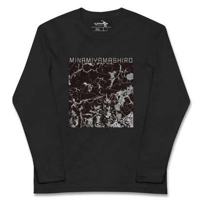 【南山城（京都府）】地図柄ロングスリーブTシャツ
