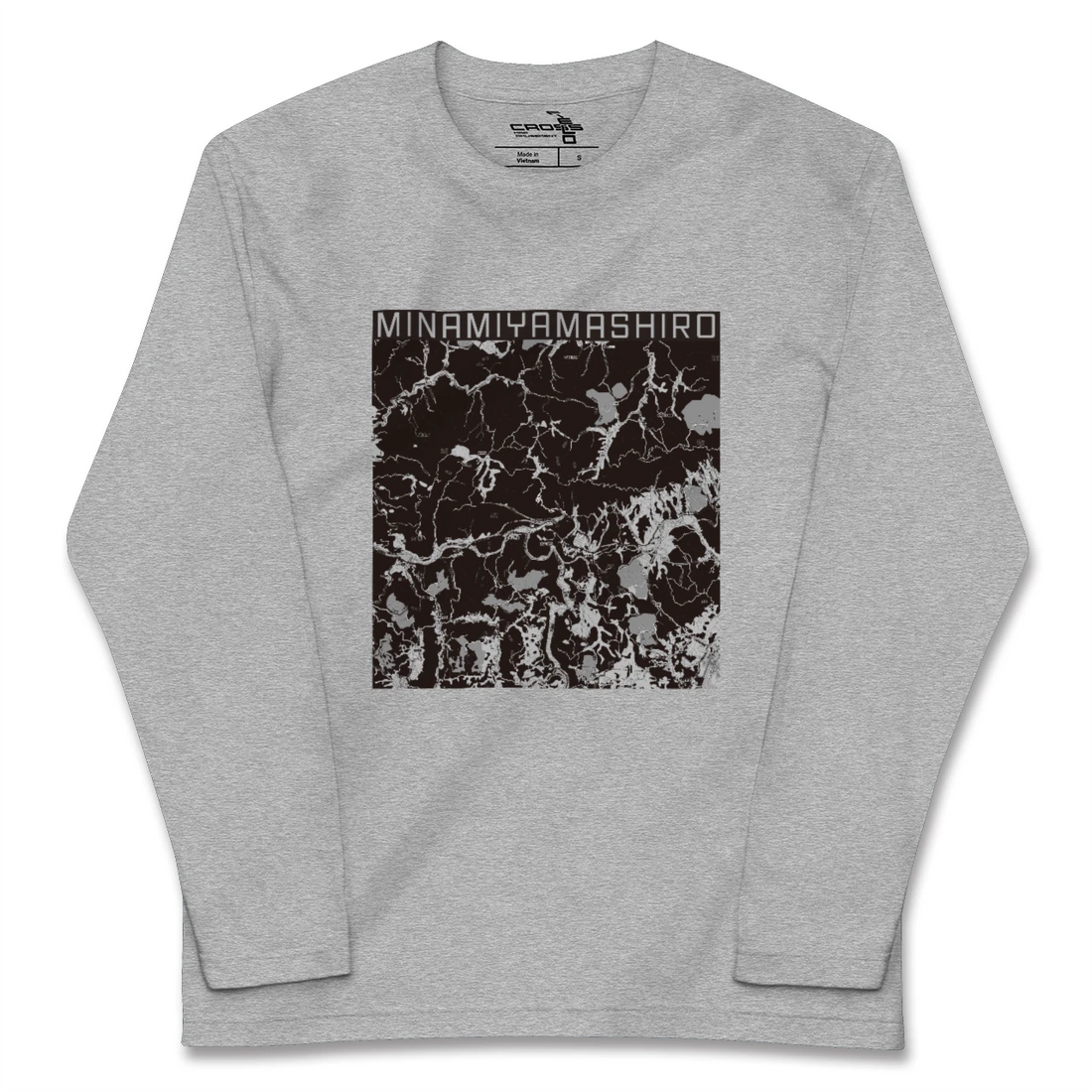 【南山城（京都府）】地図柄ロングスリーブTシャツ