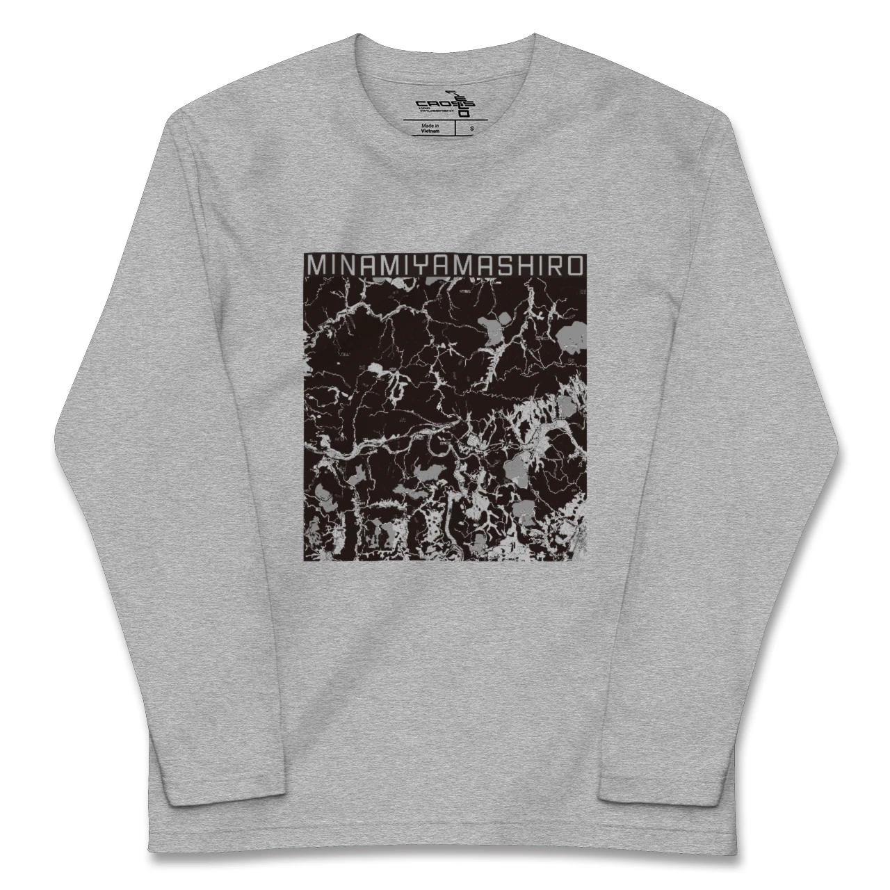 【南山城（京都府）】地図柄ロングスリーブTシャツ