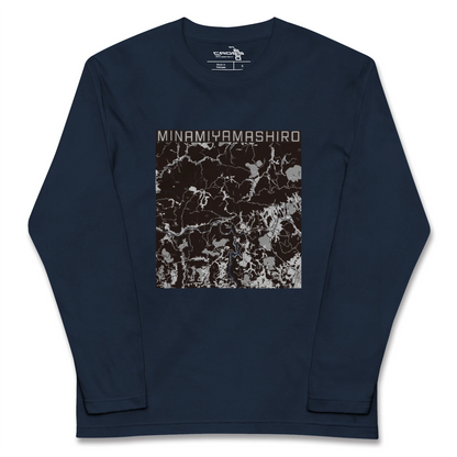 【南山城（京都府）】地図柄ロングスリーブTシャツ