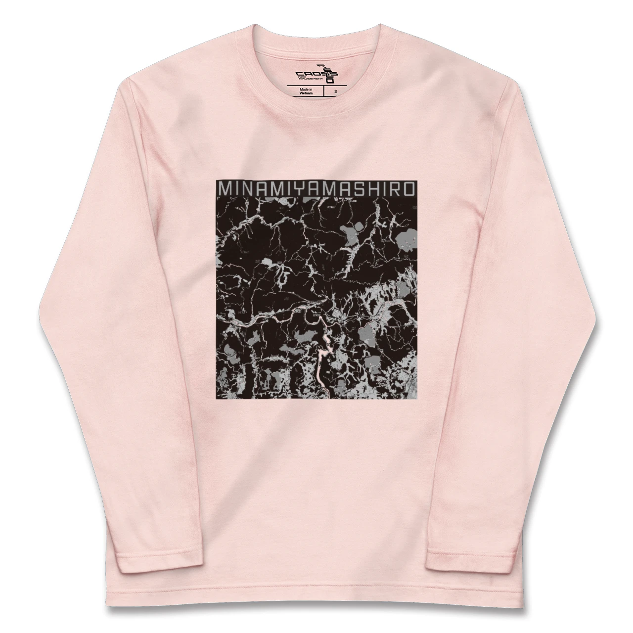 【南山城（京都府）】地図柄ロングスリーブTシャツ