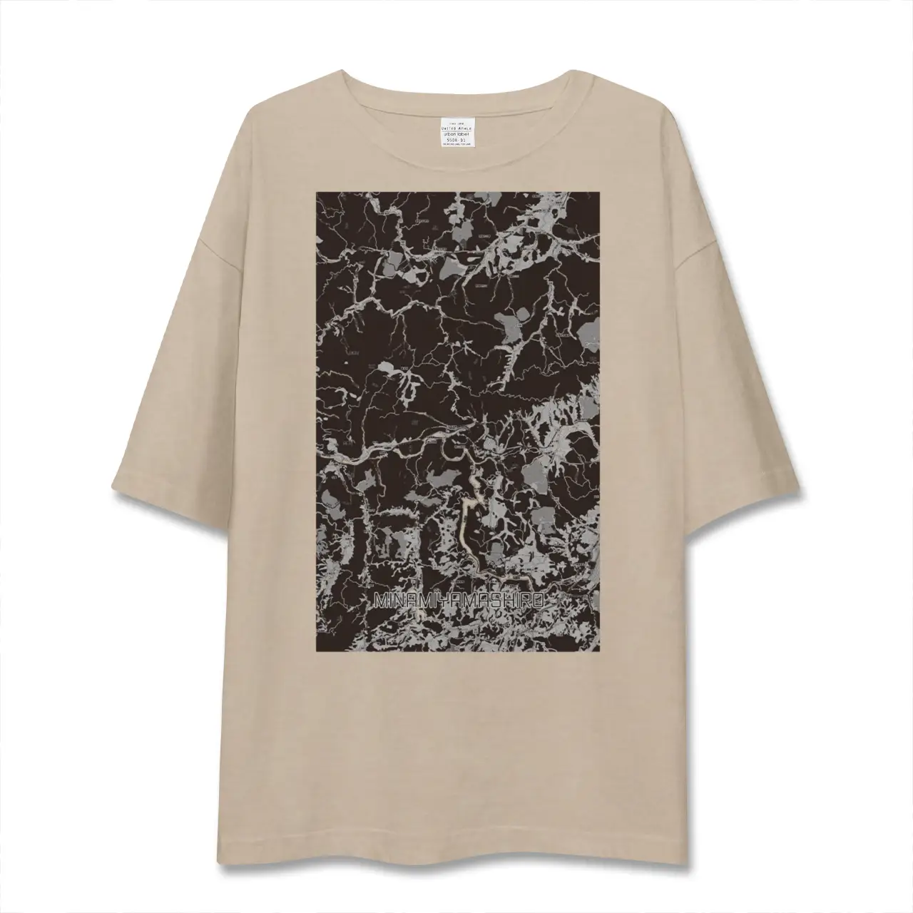 【南山城（京都府）】地図柄ビッグシルエットTシャツ