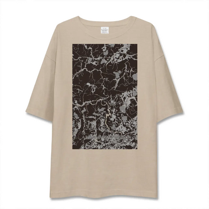 【南山城（京都府）】地図柄ビッグシルエットTシャツ