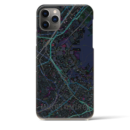 【みなとみらい（神奈川県）】地図柄iPhoneケース（バックカバータイプ）