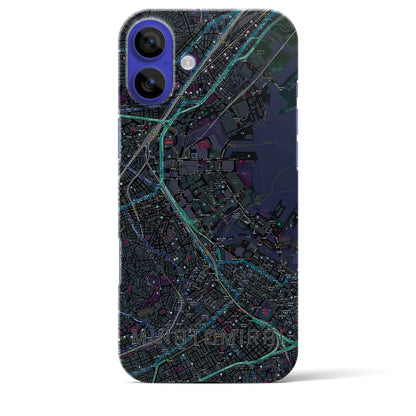 【みなとみらい（神奈川県）】地図柄iPhoneケース（バックカバータイプ）