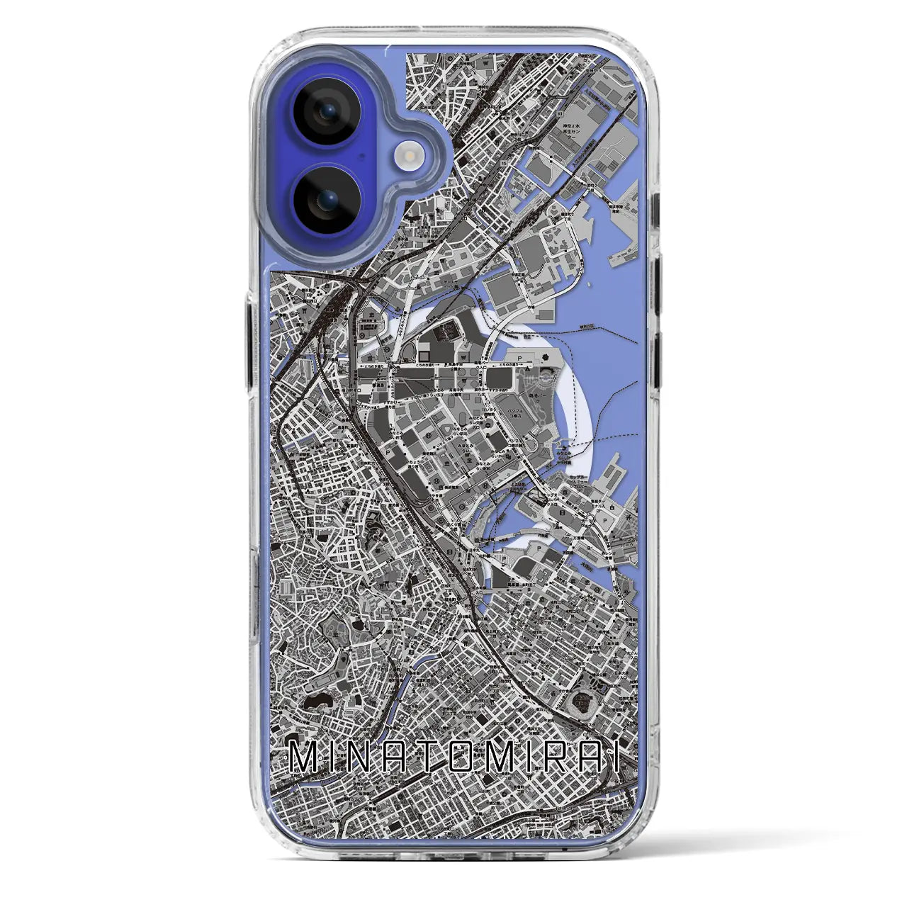 【みなとみらい（神奈川県）】地図柄iPhoneケース（MagSafeタイプ）