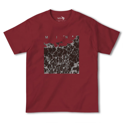 【美祢2（山口県）】地図柄ヘビーウェイトTシャツ