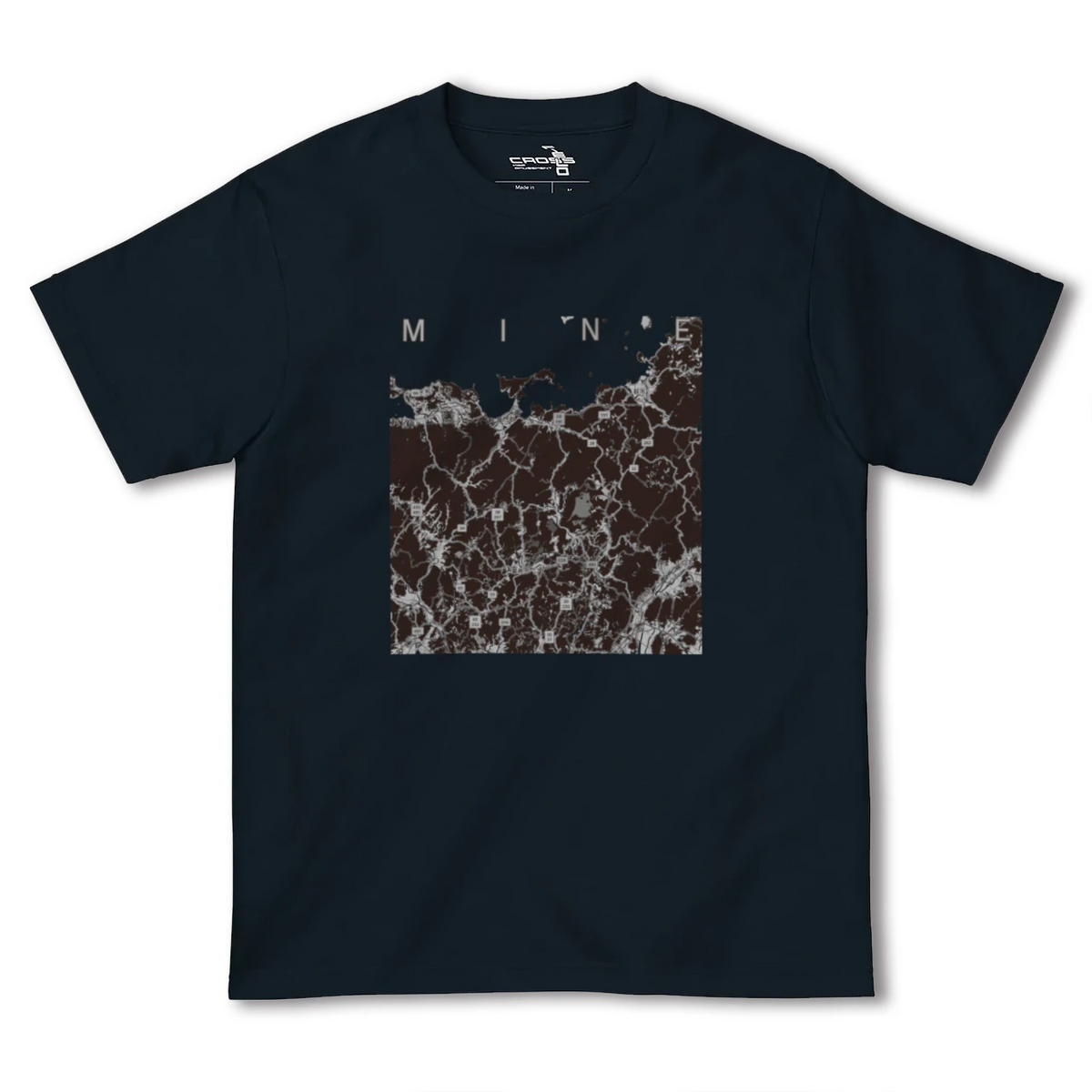 【美祢2（山口県）】地図柄ヘビーウェイトTシャツ