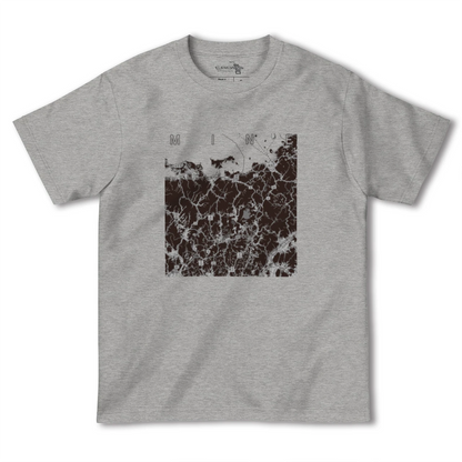 【美祢2（山口県）】地図柄ヘビーウェイトTシャツ
