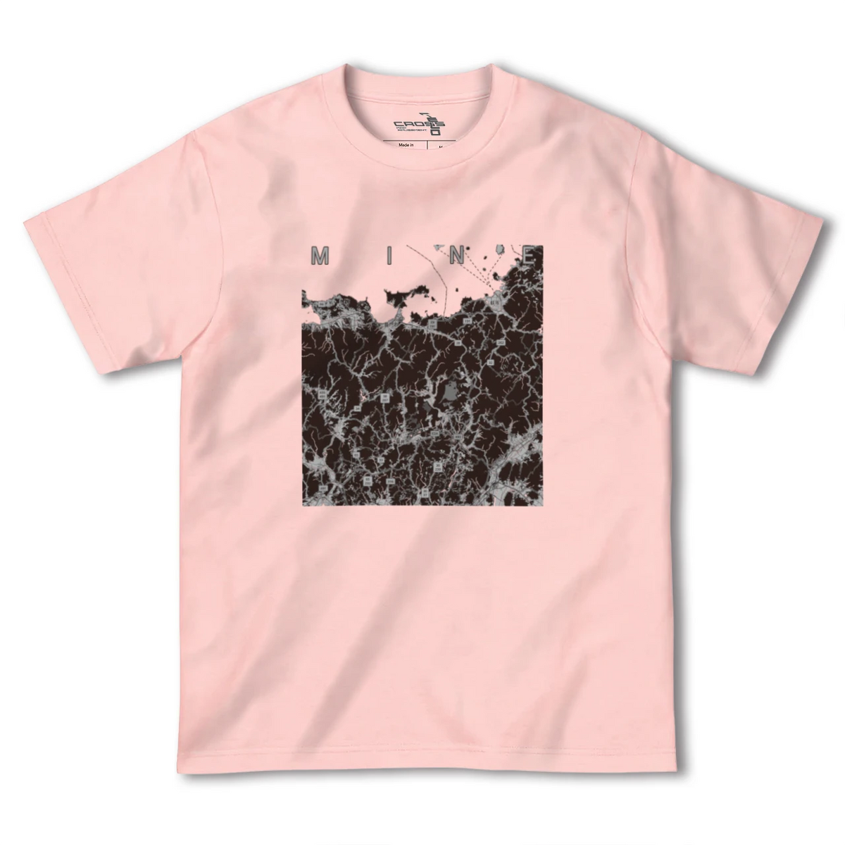 【美祢2（山口県）】地図柄ヘビーウェイトTシャツ